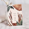 Hochzeitseinladungen Palma Terracotta, Tropical chic, 12 x 16,7 cm