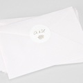 Aufkleber Hochzeit Goldkranz Ø 4,5 cm