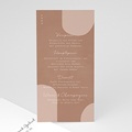 Menükarten Hochzeit Brautpaar & Palmen, 10 x 21 cm