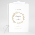 Kirchenheft Hochzeit Deckblatt, Goldkranz