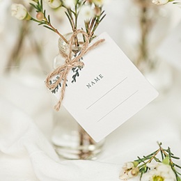 Tischkarten Hochzeit Pflanzen Rahmen, Gast