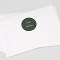Aufkleber Hochzeit Typo & Farbe, 4,5 cm