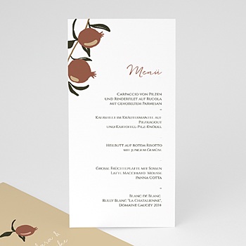 Menukarten Hochzeit Zufriedenheitsgarantie Carteland