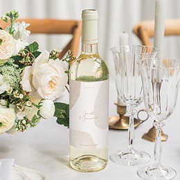 Flaschenetiketten Hochzeit Herz der Toskana