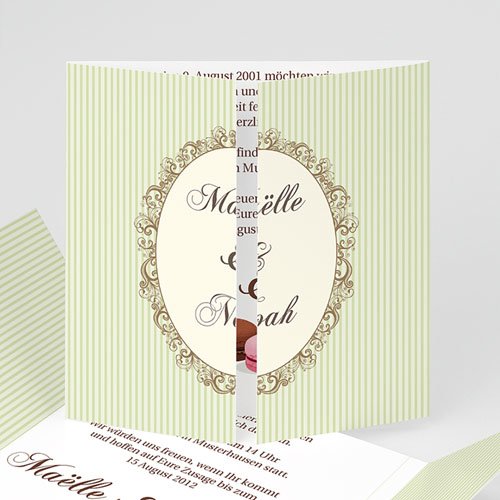 Hochzeitseinladungen modern - Sweet cake 1300