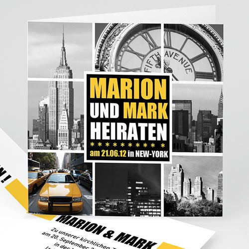 Hochzeitskarten Reisen - New York City 1324