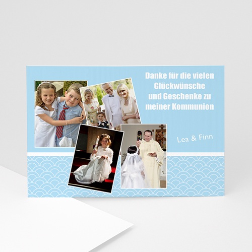 Dankeskarten Kommunion Jungen - Erstkommunion 1344