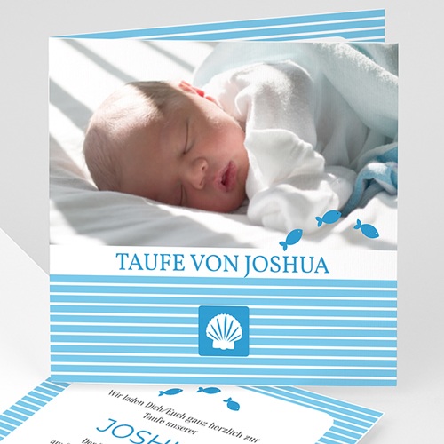 Einladungskarten Taufe Jungen - Louis 14152