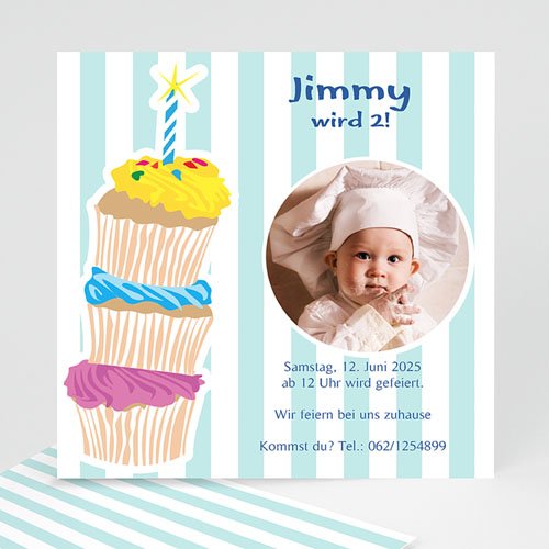 Geburtstagseinladungen Jungen - Kuchenbäckerei 1420
