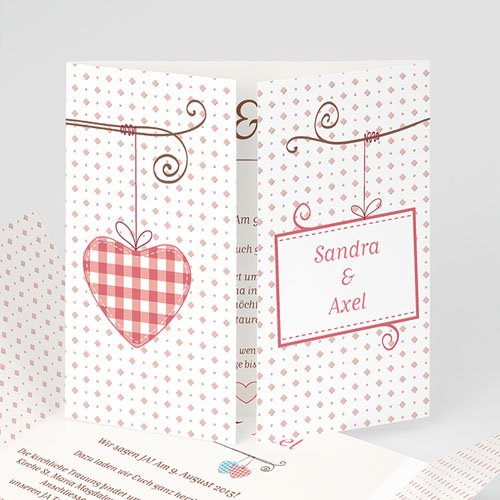 Hochzeitseinladungen modern - Vintage 14282