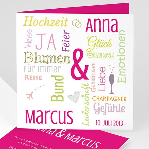 Hochzeitseinladungen modern - Kreta 14708