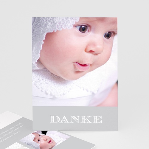 Dankeskarten Taufe Jungen - Typographie 14944