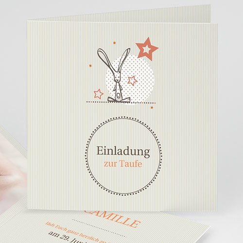 Einladungskarten Taufe Mädchen - Hauchzart 15542