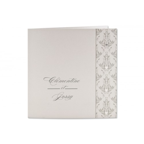 Archivieren - grau metallic und Herzen 15644