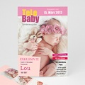 Geburtskarten für Mädchen Babystar