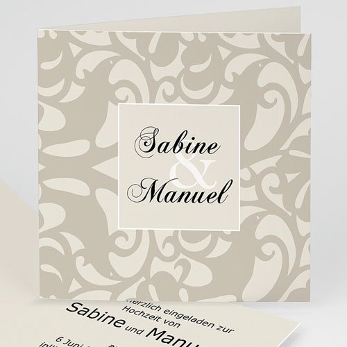 Hochzeitseinladungen modern - Arabeske 16634