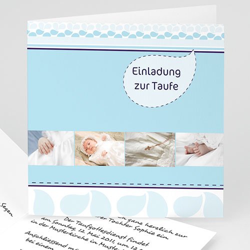 Einladungskarten Taufe Mädchen - Fotoreihe 16942