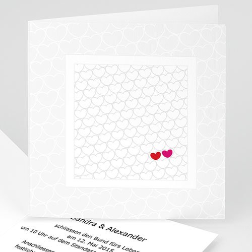 Hochzeitseinladungen modern - Jess 17016