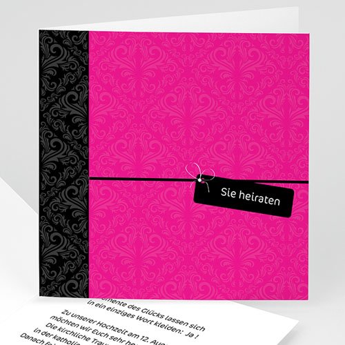 Hochzeitseinladungen modern - Jens 17026