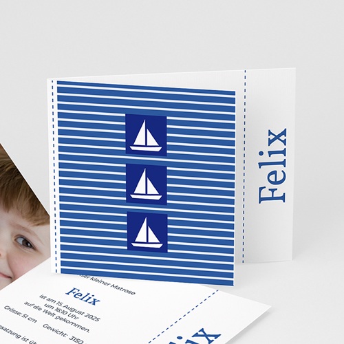 Babykarten für Jungen - Kleiner Seemann 2054