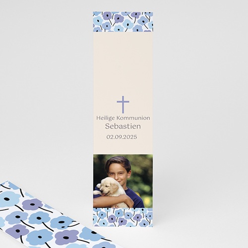 Lesezeichen - Blaue Blumen 21581