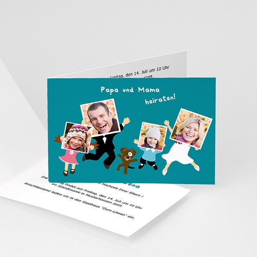 Hochzeitseinladungen modern - Familienhochzeit 2190