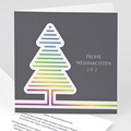 Geschäftliche Weihnachtskarten Fluo Weihnachtsbaum