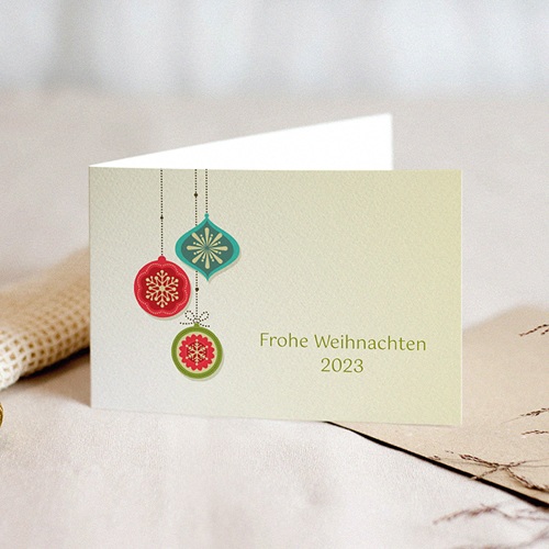 Weihnachtskarten - Farbenfroh 22838