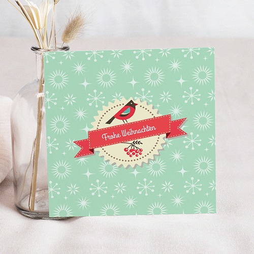 Weihnachtskarten - Vögelchen 22853