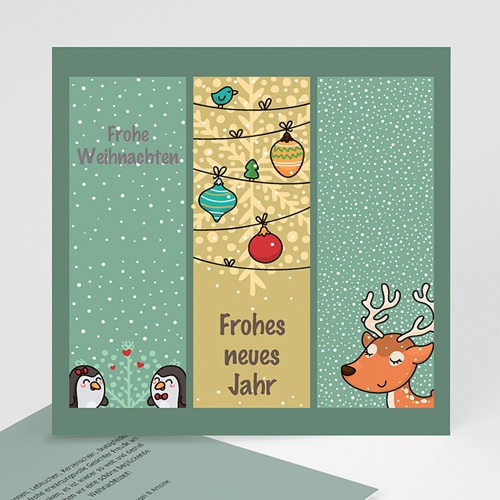Weihnachtskarten - Comic Zeichnung 22871