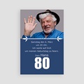 Erwachsener Einladungskarten Geburtstag 80 Jahre