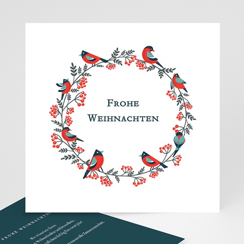 Weihnachtskarten - Adventskranz Grün 23475