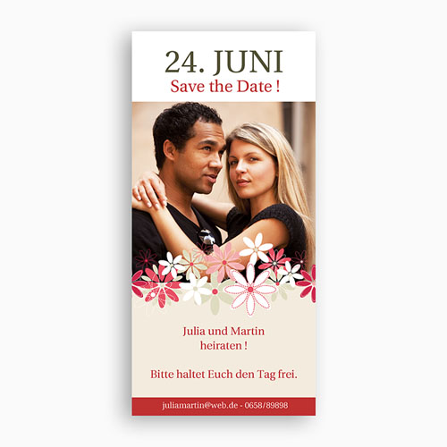 Save The Date - Blumen 2348