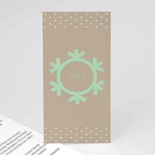 Weihnachtskarten - Schneeflocke 23502