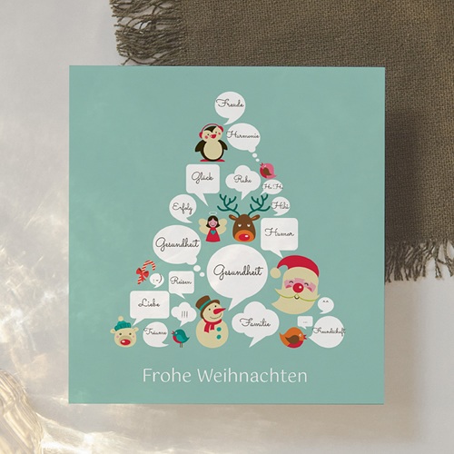 Weihnachtskarten - Wunschblasen 23524