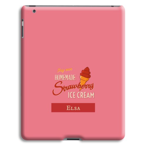 Case iPad 2 - Strawberry Ice Cream 23830