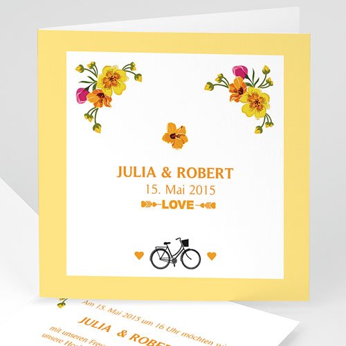 Hochzeitseinladungen modern - Nizza 24126
