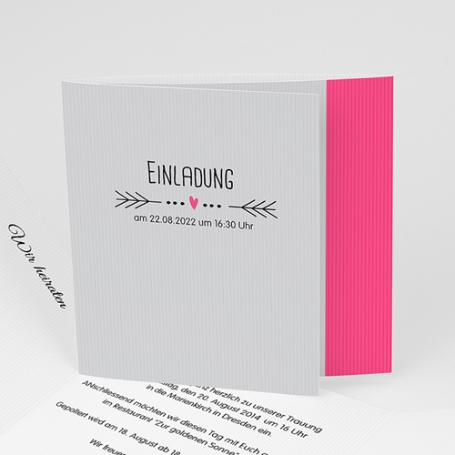 Hochzeitseinladungen modern - Traumpaar 24192