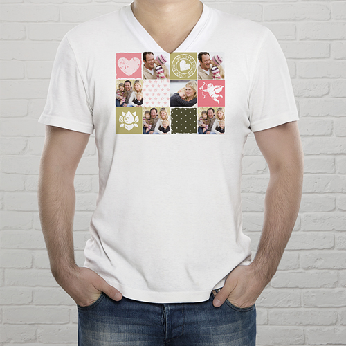 Tee-Shirt - T-Shirt Collage zum Valentinstag 2436