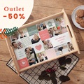 Personalisierte Foto-Tablett Collage