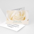 Hochzeit Einladungskarten Geburtstag Weisse rose
