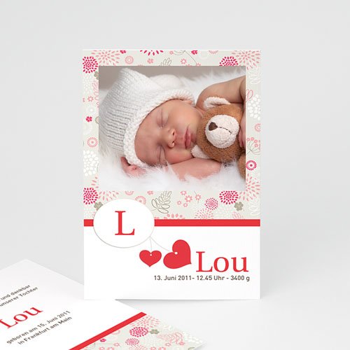 Geburtskarten für Mädchen - Lou 2858