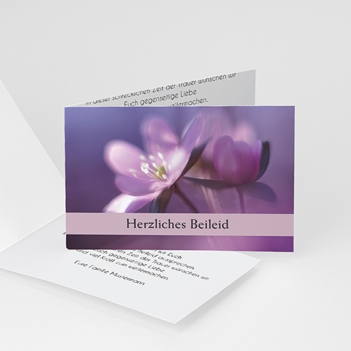 Trauer Danksagung weltlich - Blumen 3192