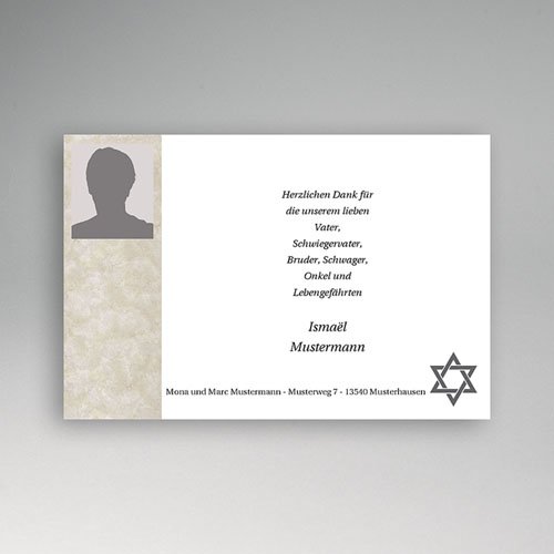 Trauer Danksagung israelitisch - Jahreszeiten 3204