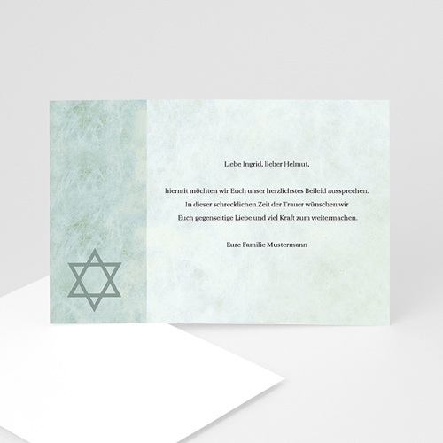 Trauer Danksagung israelitisch - Aufbruch 3208