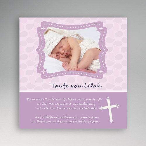 Einladungskarten Taufe Mädchen - Helen 3372