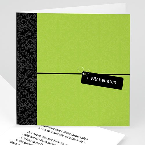 Hochzeitseinladungen modern - Jalla 3508