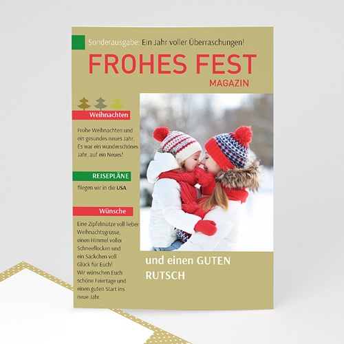 Weihnachtskarten - Zeitung 35116