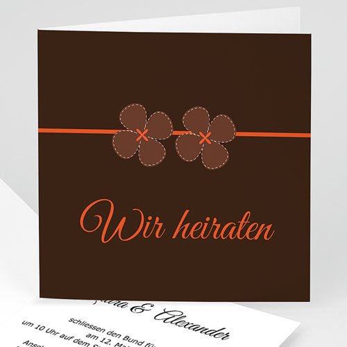 Hochzeitseinladungen modern - Josephine 3512