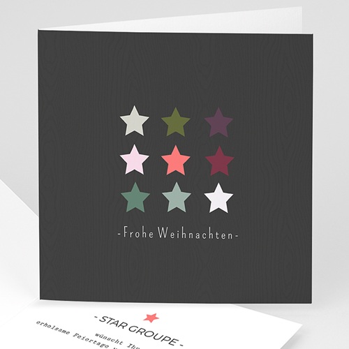Weihnachtskarten - Sterne 35536